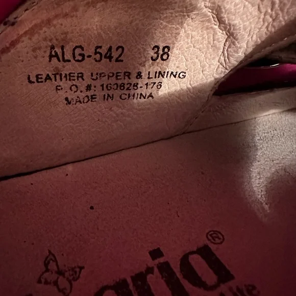 Algeria Leather multicolored Leather 1-1/2” slide ins - Picture 7 of 7